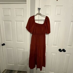 SHEIN Rust Maxi Dress